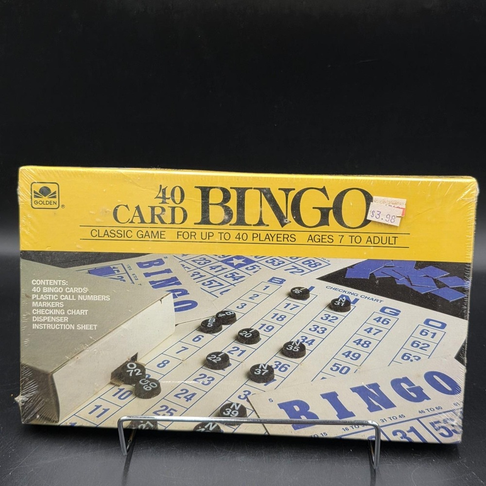 BINGO 40 Card Classic Game - Vintage 1991 Golden - Still in original packaging
